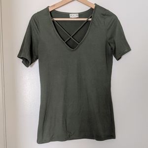 Strappy V-neck Top